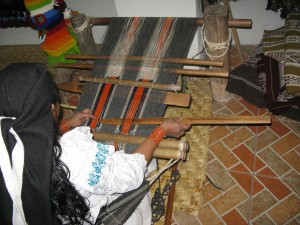 Backstrap Loom Weaving Demo